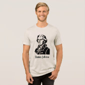 Thomas Jefferson Tri-Blend Shirt (Vorderseite voll)