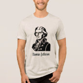 Thomas Jefferson Tri-Blend Shirt (Vorderseite)