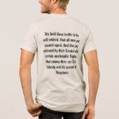 Thomas Jefferson Tri-Blend Shirt (Rückseite)