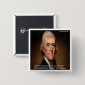 Thomas Jefferson Trickle Down Geschenke & Karten Button (Vorne & Hinten)