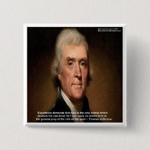 Thomas Jefferson Trickle Down Geschenke & Karten Button