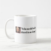 Thomas Jefferson über die Rechte von Gun Kaffeetasse (Links)