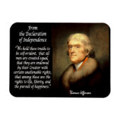 Thomas Jefferson - Unabhängigkeitserklärung Magnet (Horizontal)