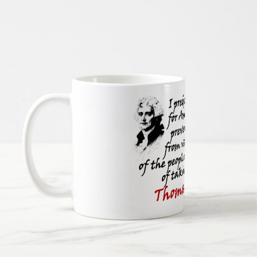Thomas Jefferson: Verhindern Sie die Regierung Kaffeetasse (Links)