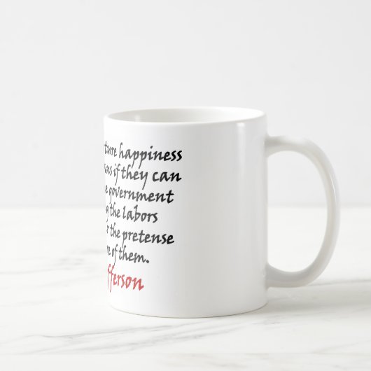 Thomas Jefferson: Verhindern Sie die Regierung Kaffeetasse (Rechts)