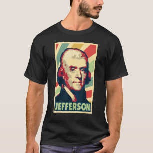 Thomas Jefferson Vintag Colors T-Shirt