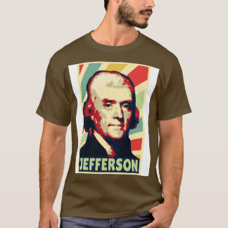 Thomas Jefferson Vintage-Farben T-Shirt