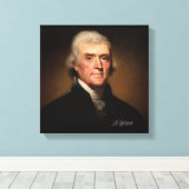 Thomas Jefferson von Rembrandt Peale. Unverkennbar Leinwanddruck (Insitu (Holzboden))