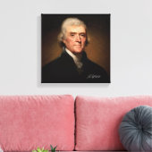 Thomas Jefferson von Rembrandt Peale. Unverkennbar Leinwanddruck (Insitu (Wohnzimmer))
