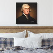 Thomas Jefferson von Rembrandt Peale. Unverkennbar Leinwanddruck (Insitu (Schlafzimmer))