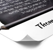 Thomas Jefferson -- We hold these truths to be Poster (Ecke)