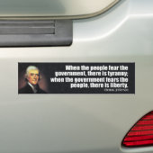 Thomas Jefferson Zitat Autoaufkleber (Auf Auto)