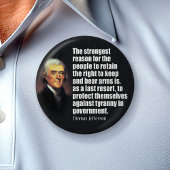 Thomas Jefferson Zitat Button