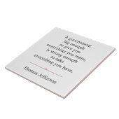 Thomas Jefferson Zitat Fliese (Seite)