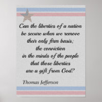 Thomas Jefferson Zitat Geschenke der Freiheit