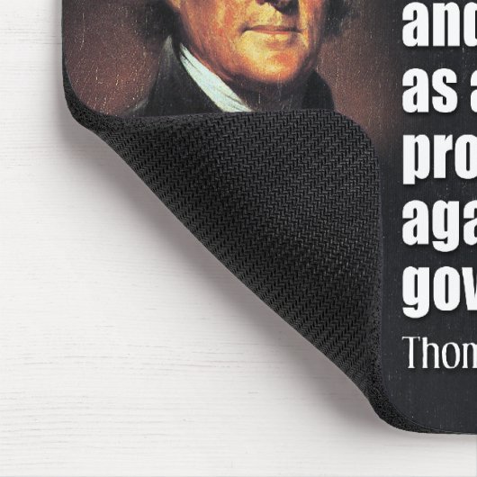 Thomas Jefferson Zitat Mousepad (Ecke)