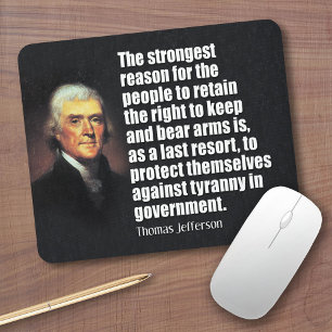 Thomas Jefferson Zitat Mousepad