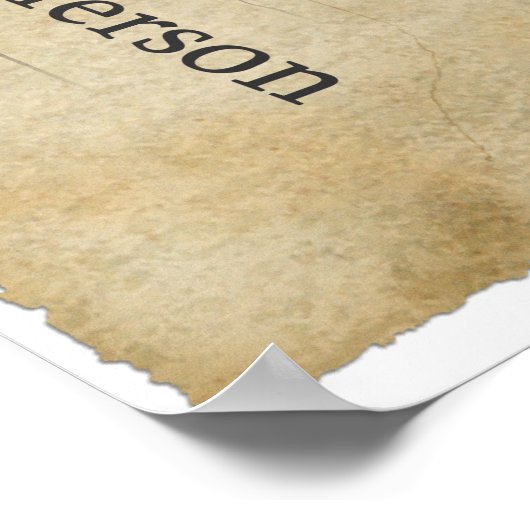 Thomas Jefferson Zitat Poster (Ecke)