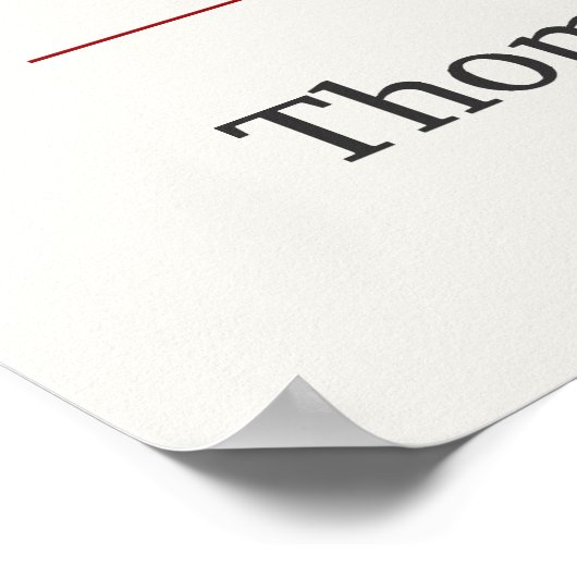 Thomas Jefferson Zitat Poster (Ecke)