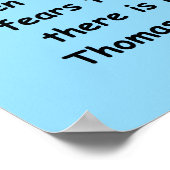 Thomas jefferson Zitat Poster (Ecke)