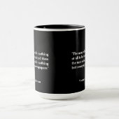Thomas Jefferson Zitat über Zeitungen Tasse (Zentrum)