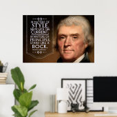 Thomas Jefferson zitiert in Sachen Stil Poster (Heimbüro)