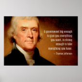 Thomas Jefferson zu Big Government Poster (Vorne)