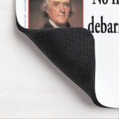 Thomas Jefferson zu den Rechten des Gun Mousepad (Ecke)
