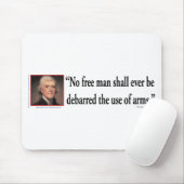 Thomas Jefferson zu den Rechten des Gun Mousepad (Mit Mouse)