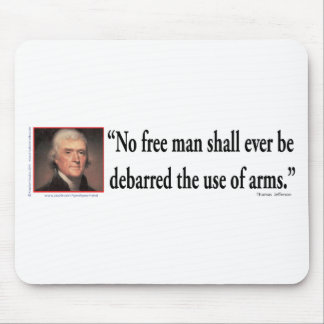 Thomas Jefferson zu den Rechten des Gun Mousepad