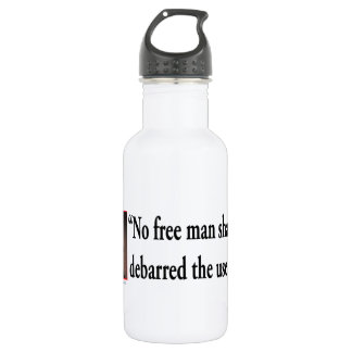 Thomas Jefferson zu den Rechten des Gun Trinkflasche