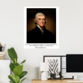 Thomas Jefferson zu Staat und Religion Poster (Heimbüro)