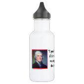 Thomas Jefferson zum amerikanischen Glück Trinkflasche (Links)