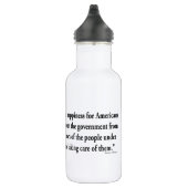 Thomas Jefferson zum amerikanischen Glück Trinkflasche (Rechts)
