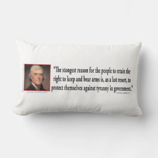 Thomas Jefferson zur Kontrolle von Gun Lendenkissen