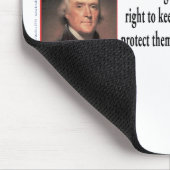 Thomas Jefferson zur Kontrolle von Gun Mousepad (Ecke)