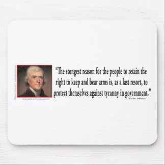 Thomas Jefferson zur Kontrolle von Gun Mousepad