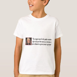 Thomas Jefferson zur Kontrolle von Gun T-Shirt