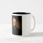 Thomas Jefferson Zweifarbige Tasse (VorderseiteRechts)