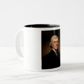 Thomas Jefferson Zweifarbige Tasse (Vorderseite Links)