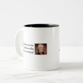 Thomas Jefferson Zweifarbige Tasse (Vorderseite Links)
