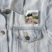 Thomas- Jeffersondenkmal mit Kirschblüten Button (Beispiel)