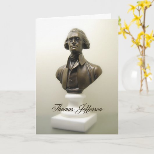 Thomas- Jeffersonfreiheits-Zitat Karte (Gelbe Blume)
