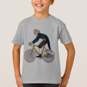 Thomas- Jeffersonreitfahrrad mit Nickel-Rädern T-Shirt