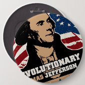 Thomas- Jeffersonrevolutionärs-Knopf Button (Vorne & Hinten)