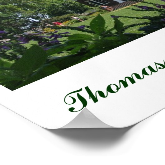 Thomas Jeffersons Monticello Poster (Ecke)