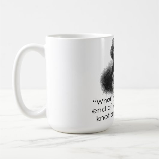 Thomas- Jeffersonseil-Zitat-Tasse Kaffeetasse (Links)