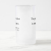 Thomas- Jeffersonzitat 2a Mattglas Bierglas (Mittel)