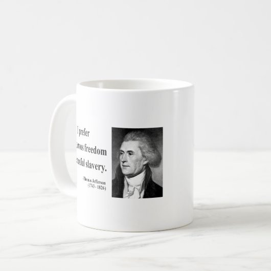 Thomas- Jeffersonzitat 9b Kaffeetasse (Vorderseite Links)