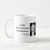 Thomas- Jeffersonzitat 9b Kaffeetasse (Links)